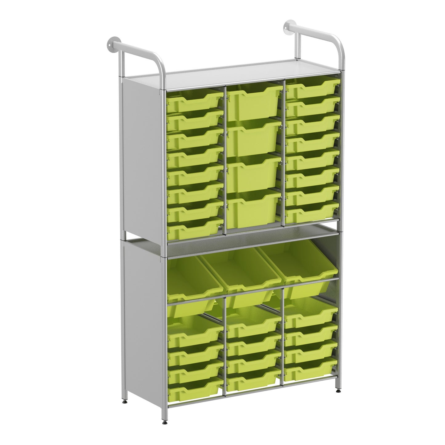 Gratnells Callero Custom Tall Maker-Tall Starter Unit 28 Shallow & 3 Deep Tilting & 4 Deep Trays
