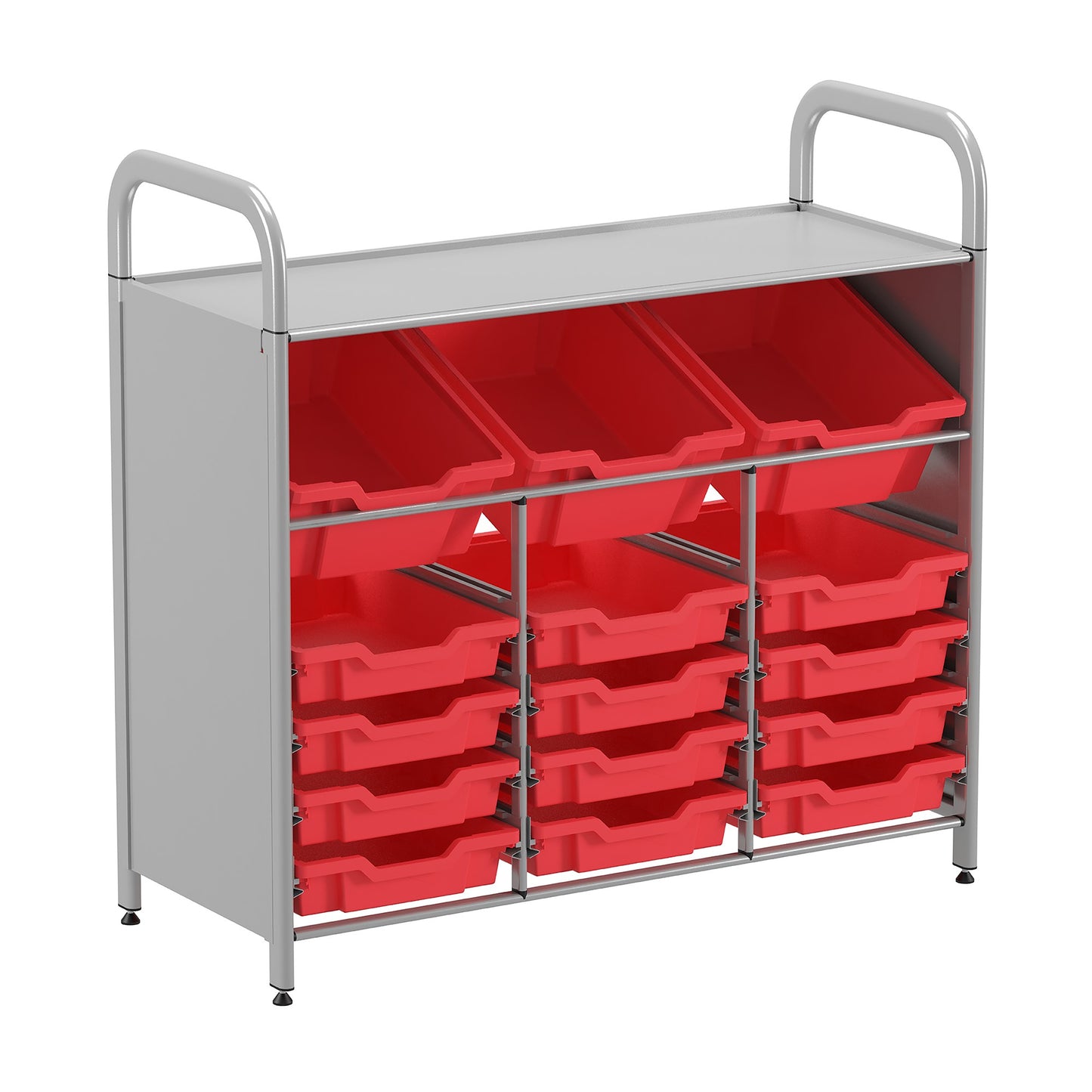 Gratnells Callero Custom Low Maker Starter Unit 3 Deep Tilting & 12 Shallow Trays