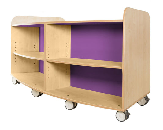 School KubbyClass High Curved Bookcase Height 750mm