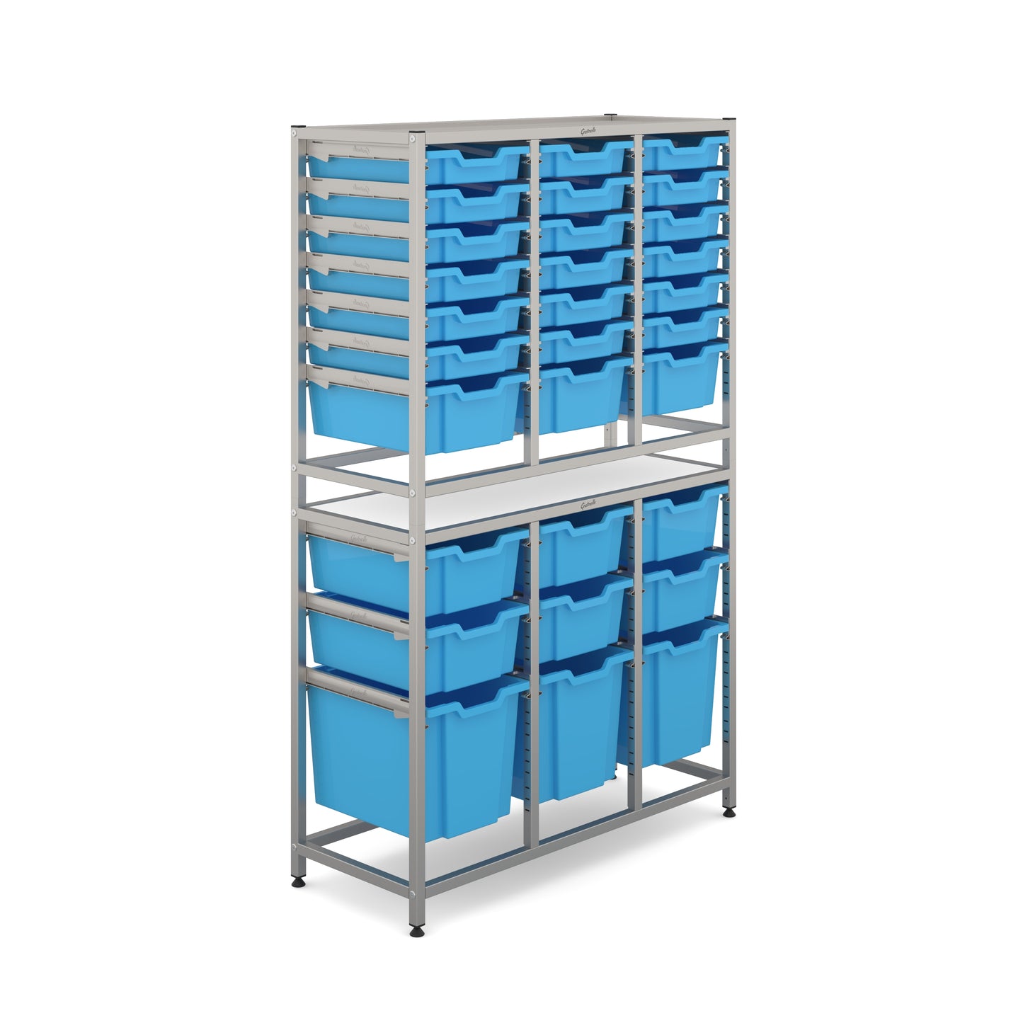 Gratnells Dynamis Tall Treble Frame 18 Shallow, 9 Deep & 3 Jumbo Trays