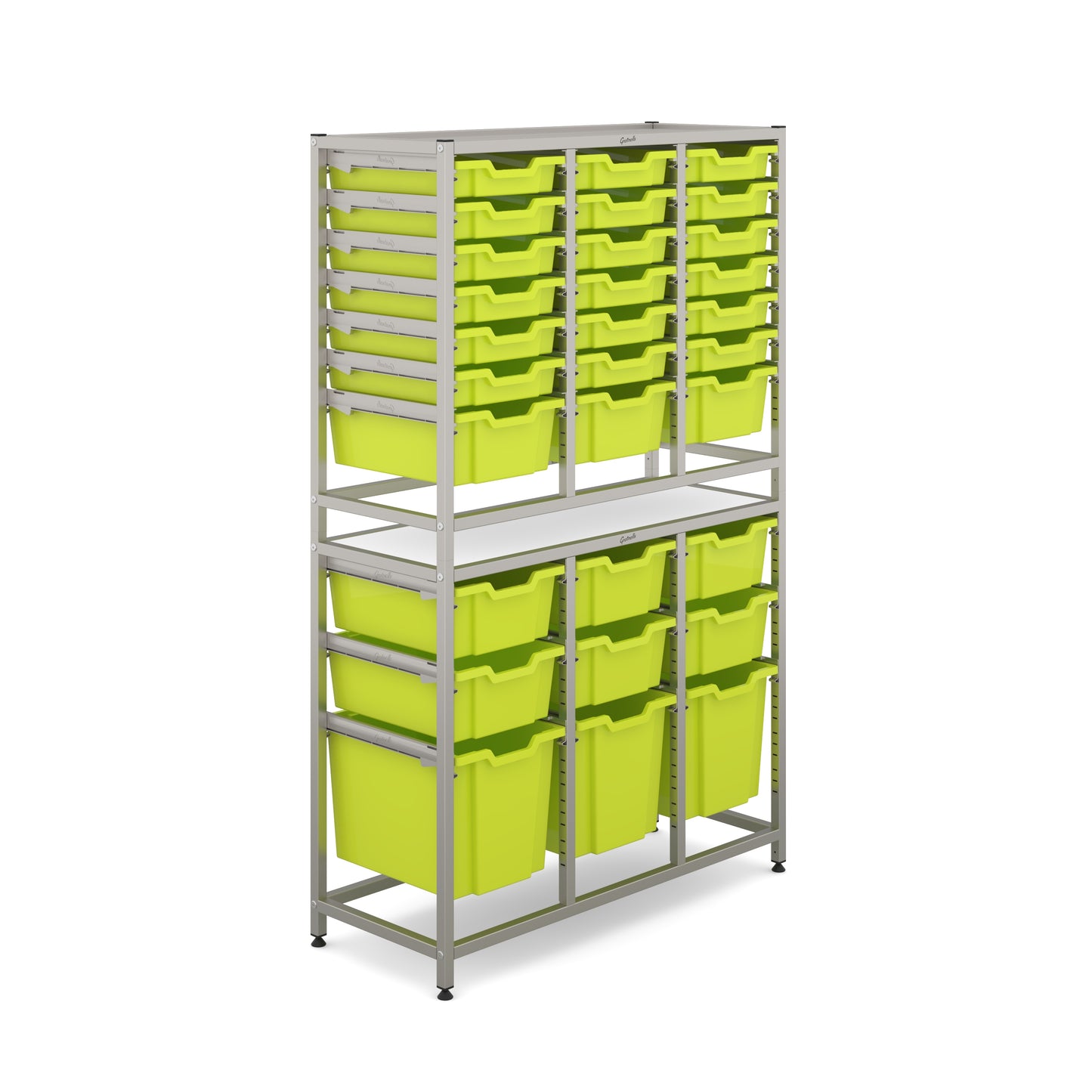 Gratnells Dynamis Tall Treble Frame 18 Shallow, 9 Deep & 3 Jumbo Trays
