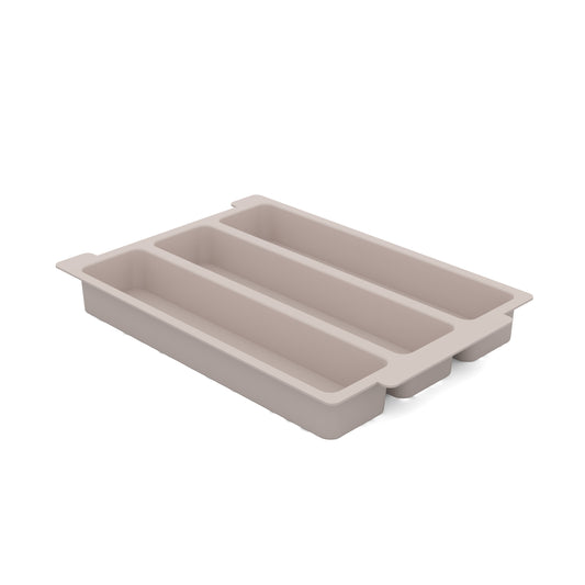 Gratnells Standard Shallow Dove Grey Moulded Insert 3 Sections Pack of 6