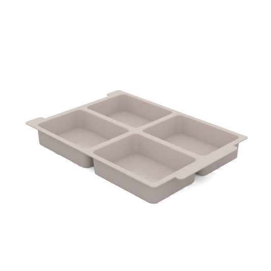 Gratnells Standard Shallow Dove Grey Moulded Insert 4 Sections Pack of 6
