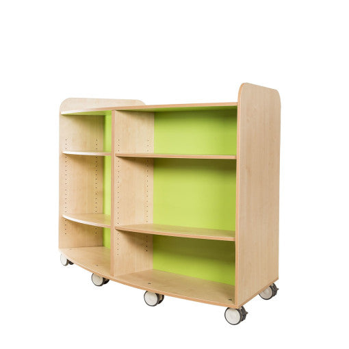 School KubbyClass High Curved Bookcase Height 1250mm