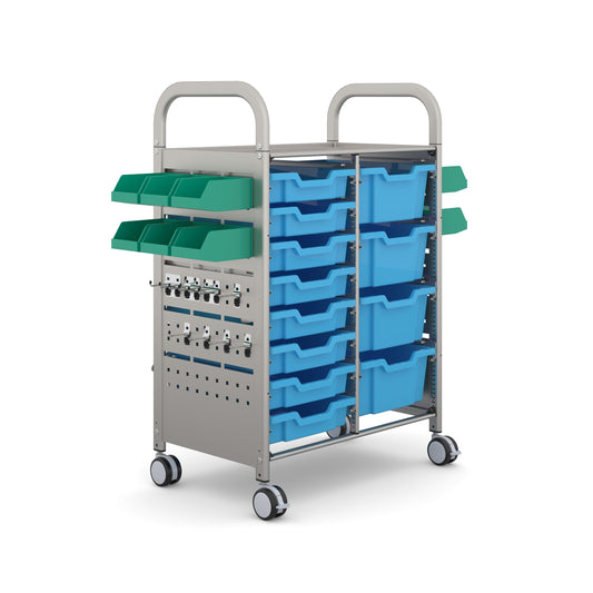 Gratnells Callero STEAM Double Trolley 8 Shallow & 4 Deep Trays