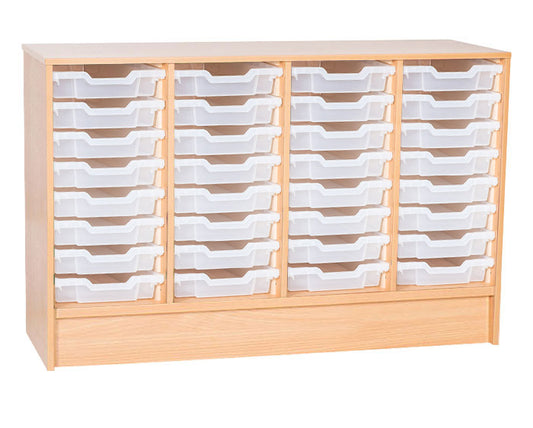 School Static 779mm High - 32 Tray Quad Unit