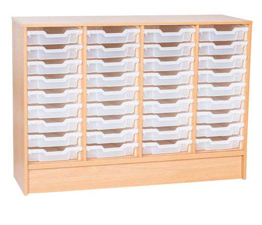 School Static 861mm High - 36 Tray Quad Unit
