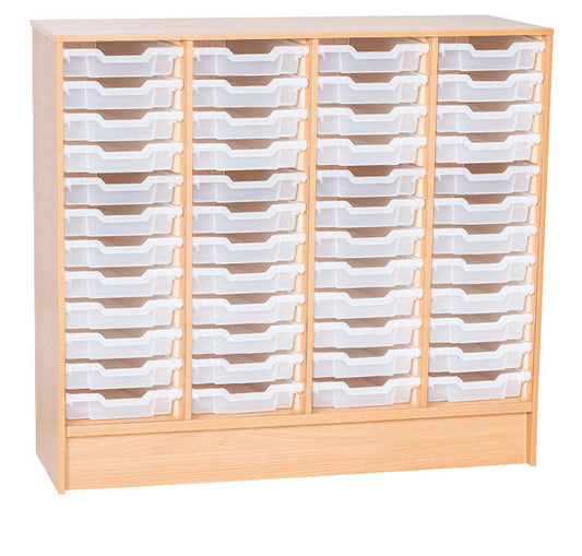 School Static 1107mm High - 48 Tray Quad Unit