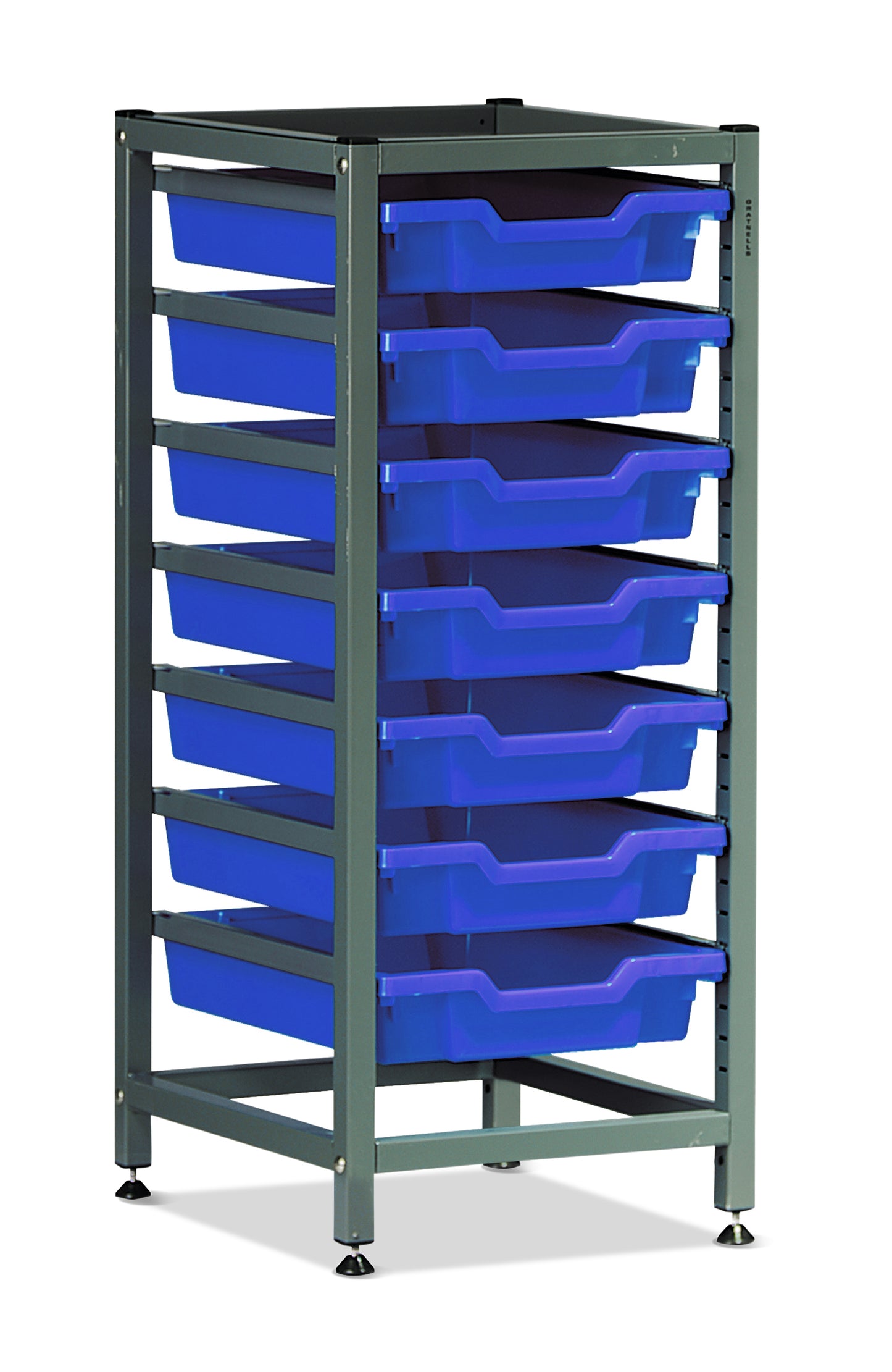 Gratnells Science Bench Height Single Frame 7 Shallow Trays