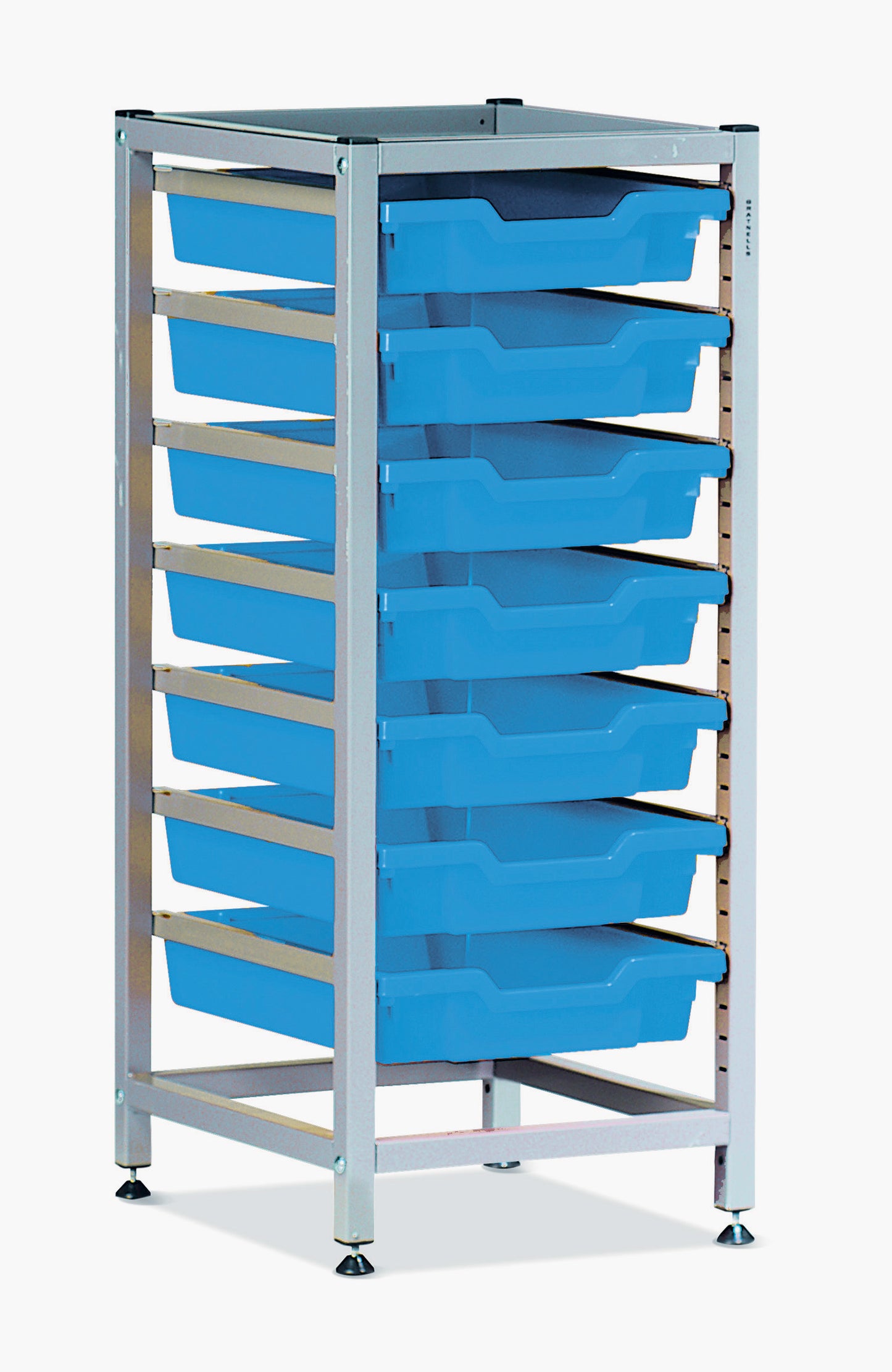 Gratnells Science Bench Height Single Frame 7 Shallow Trays