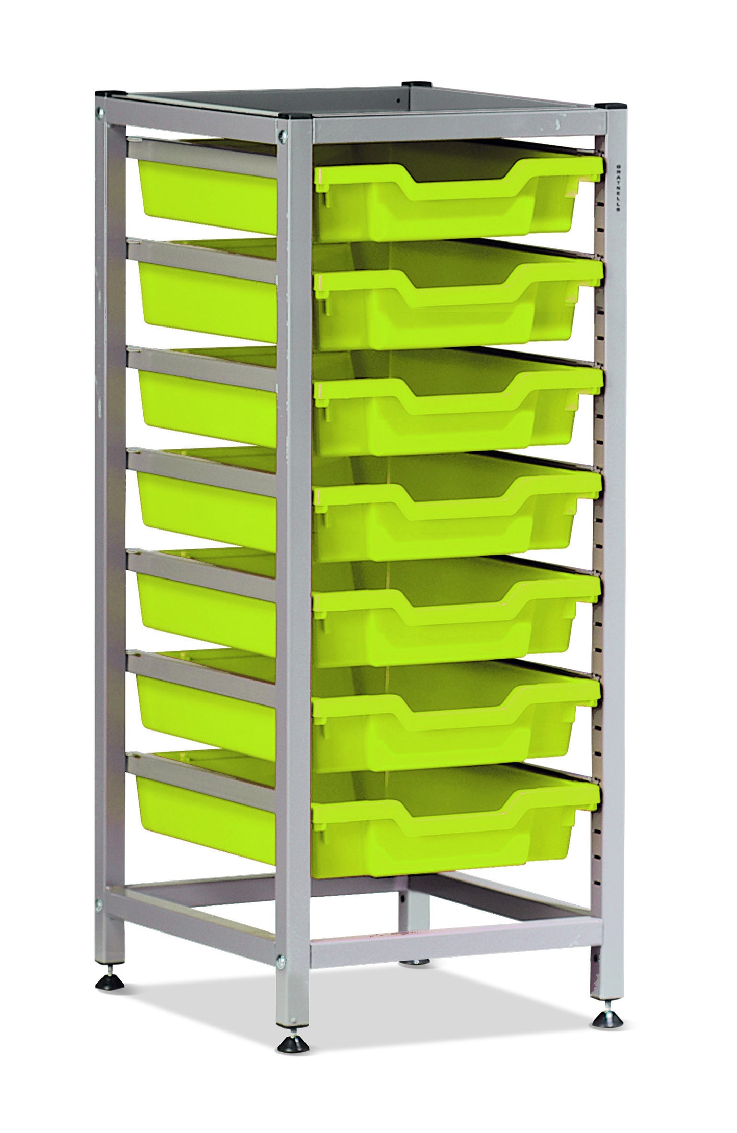 Gratnells Science Bench Height Single Frame 7 Shallow Trays