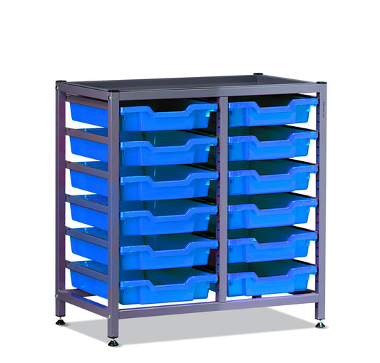 Gratnells Science Under Bench Double Frame 12 Shallow Trays