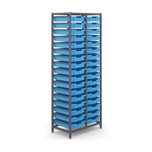 Gratnells Science Tall Double Frame 34 Shallow Trays
