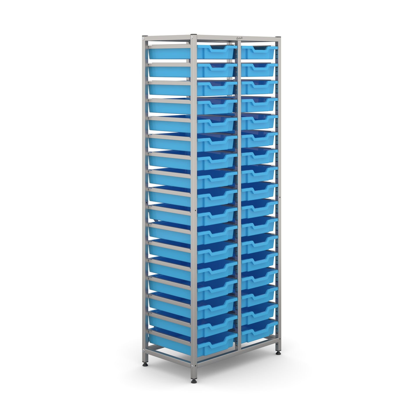 Gratnells Science Tall Double Frame 34 Shallow Trays