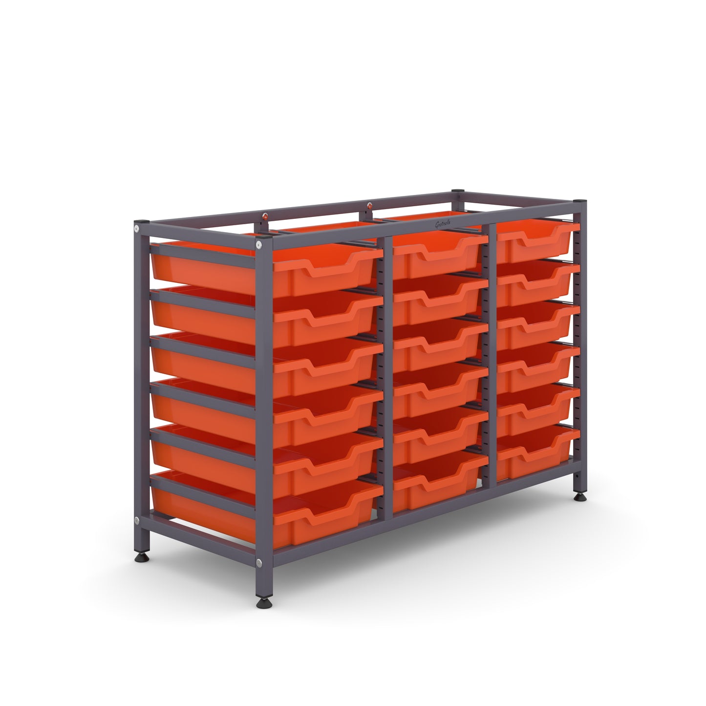 Gratnells Science Under Bench Treble Frame 18 Shallow Trays