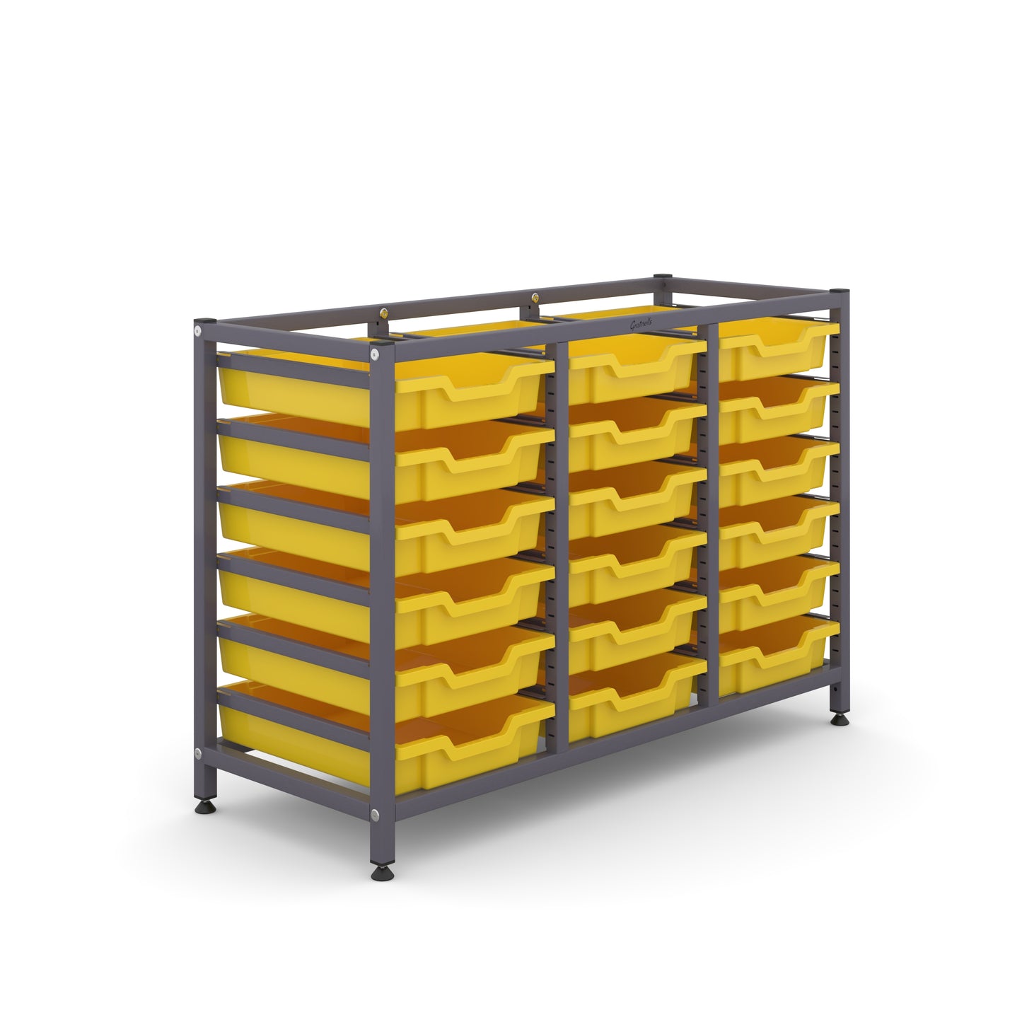 Gratnells Science Under Bench Treble Frame 18 Shallow Trays