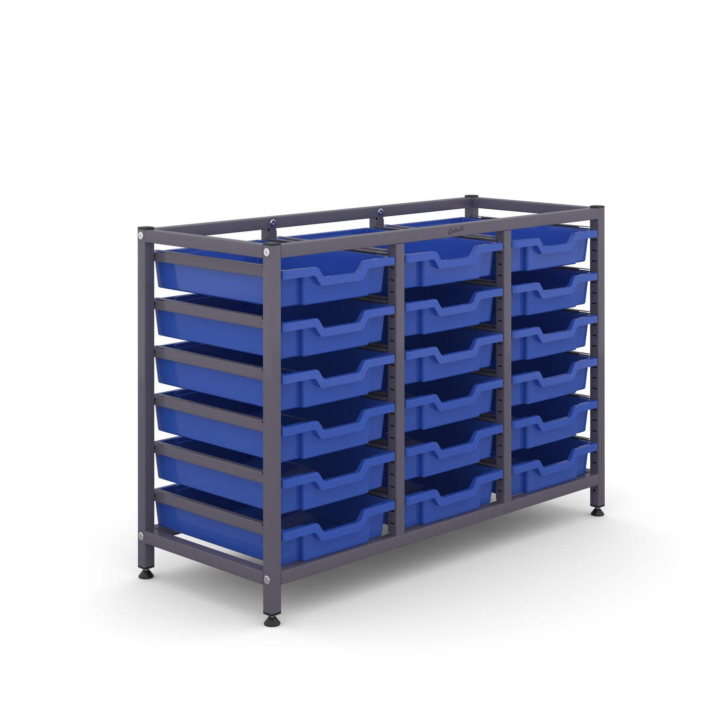 Gratnells Science Under Bench Treble Frame 18 Shallow Trays