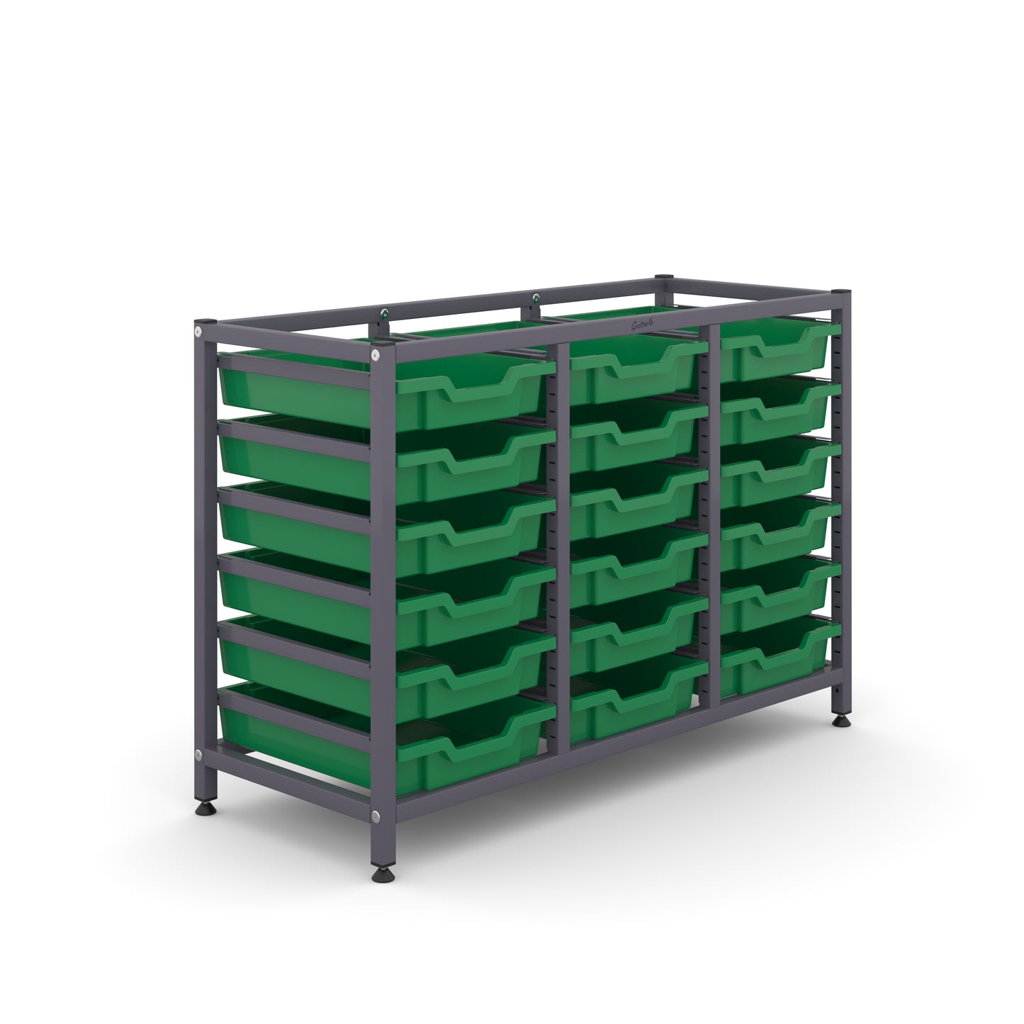 Gratnells Science Under Bench Treble Frame 18 Shallow Trays
