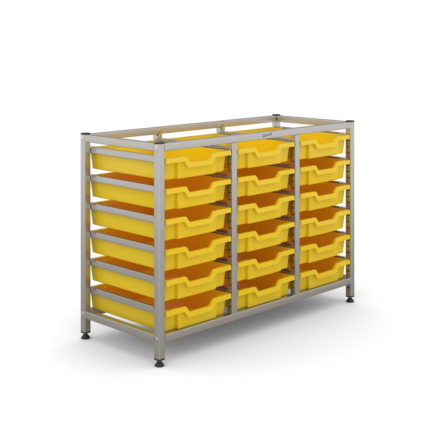 Gratnells Science Under Bench Treble Frame 18 Shallow Trays