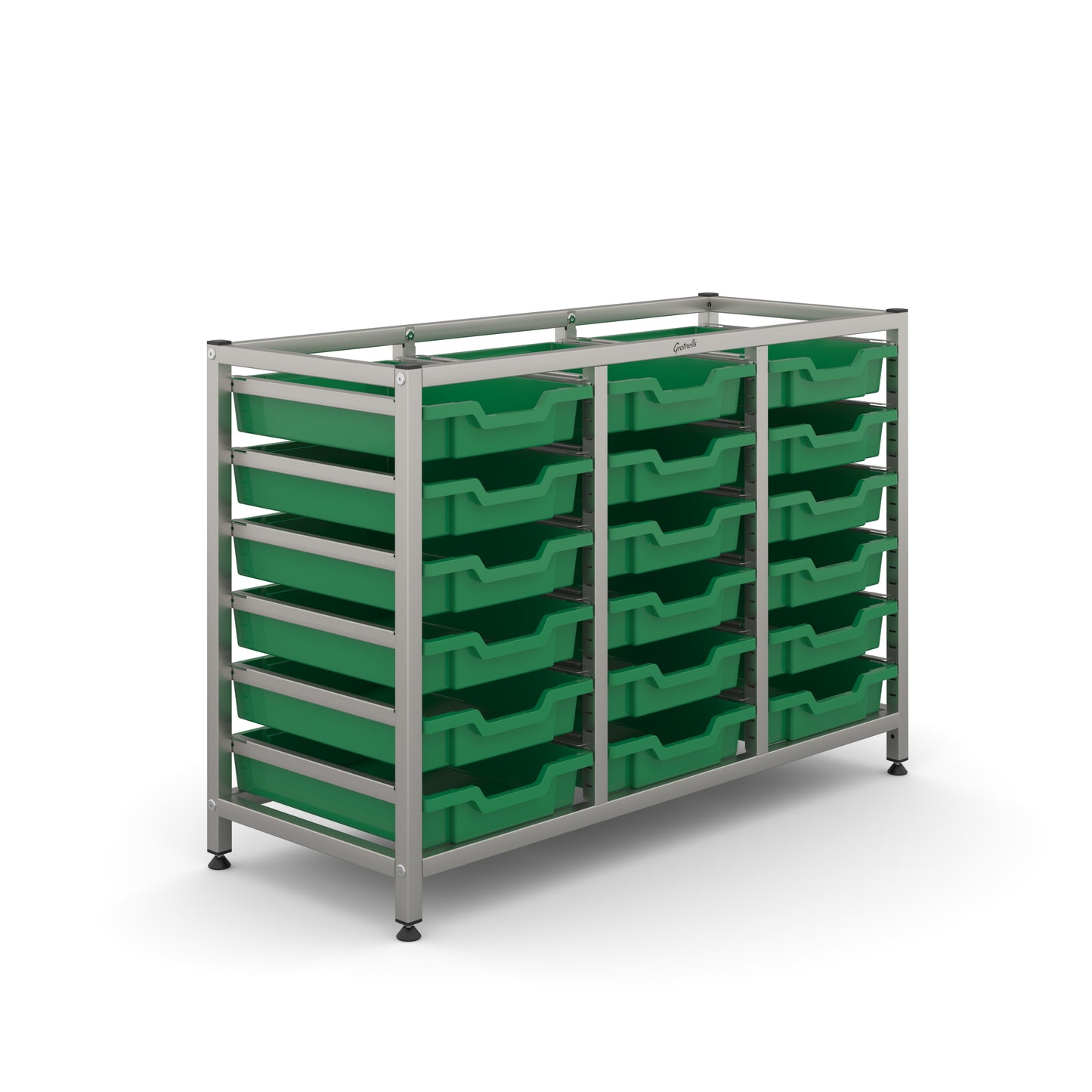 Gratnells Science Under Bench Treble Frame 18 Shallow Trays