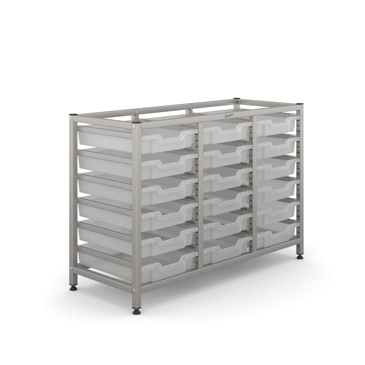 Gratnells Science Under Bench Treble Frame 18 Shallow Trays