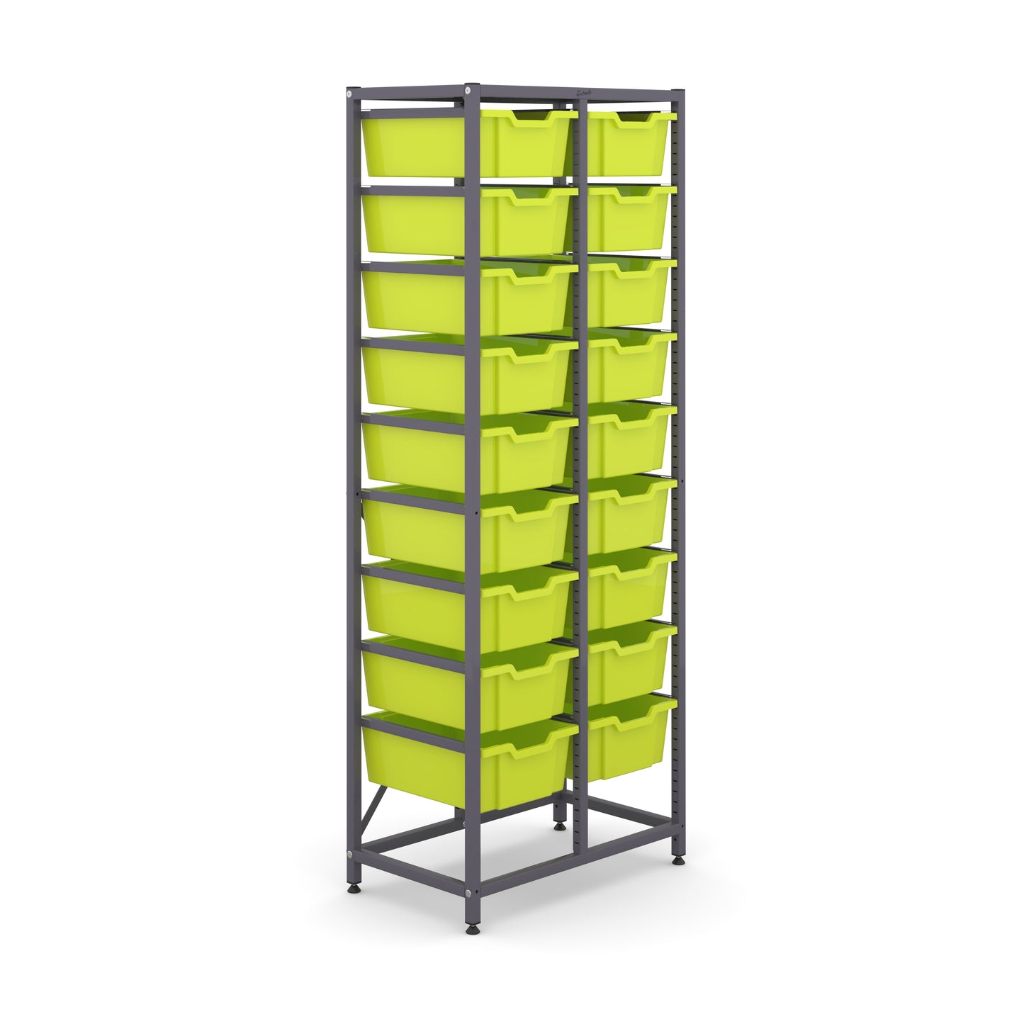 Gratnells Science Tall Double Frame 18 Deep Trays