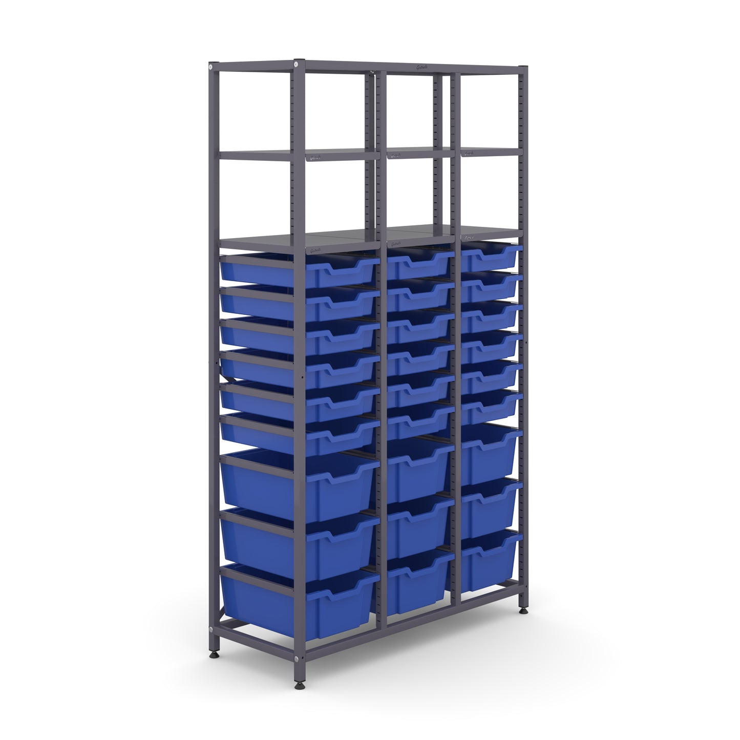 Gratnells Science Tall Treble Frame 6 Shelves 9 Deep & 18 Shallow Trays