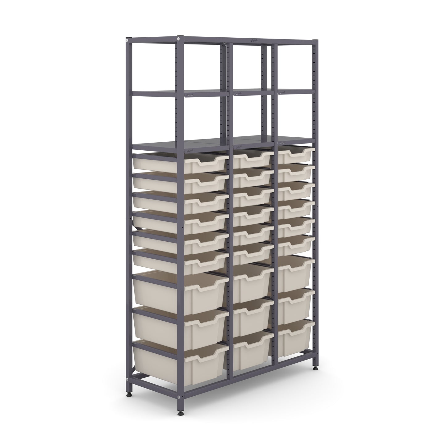 Gratnells Science Tall Treble Frame 6 Shelves 9 Deep & 18 Shallow Trays