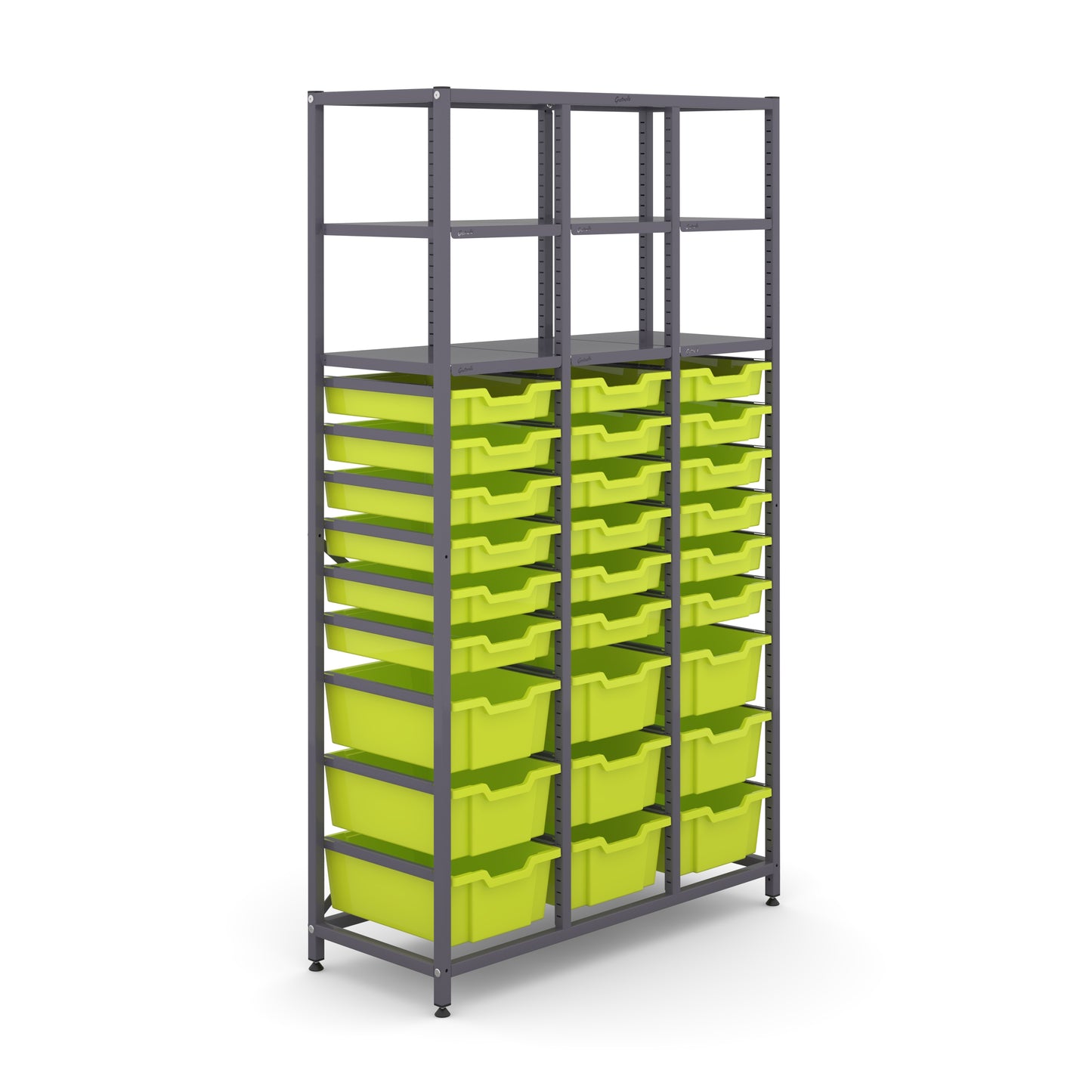 Gratnells Science Tall Treble Frame 6 Shelves 9 Deep & 18 Shallow Trays