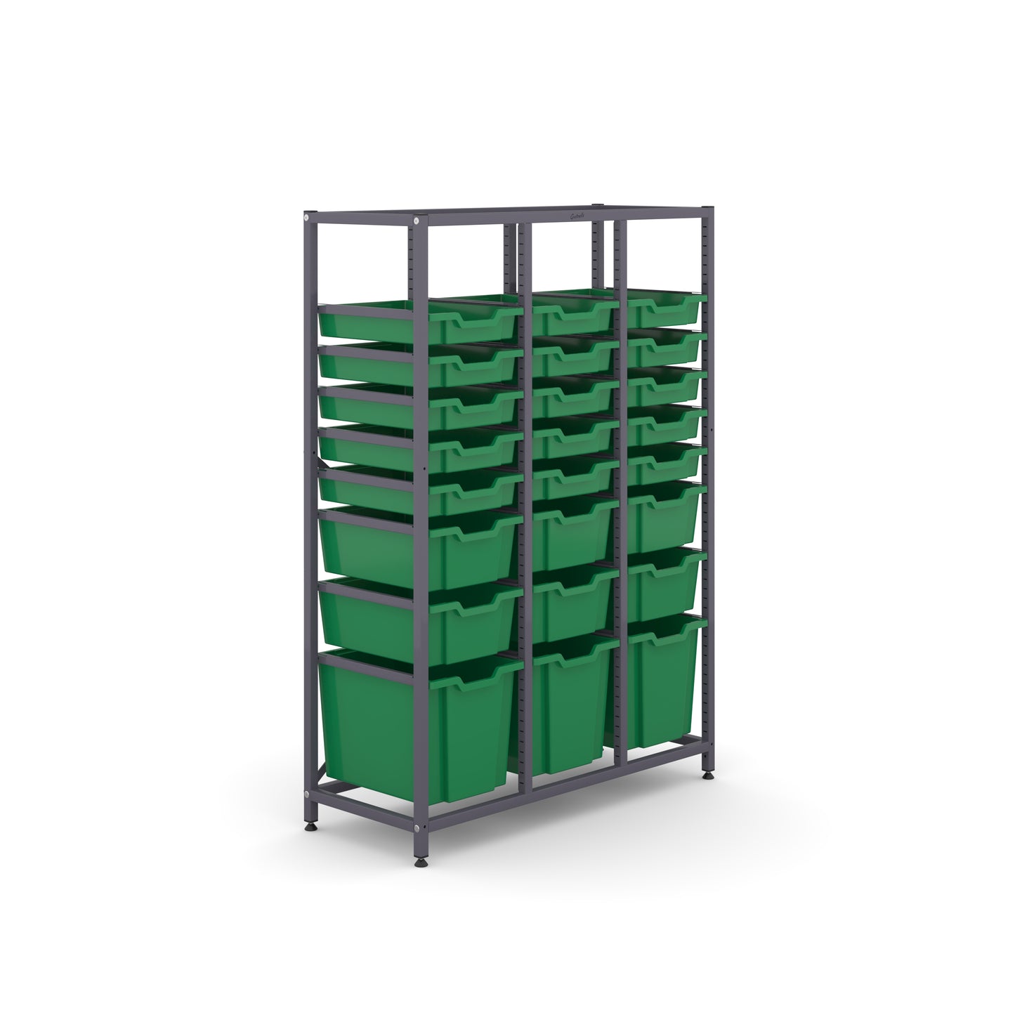 Gratnells Science Mid Treble Frame 3 Jumbo 6 Deep & 15 Shallow Trays