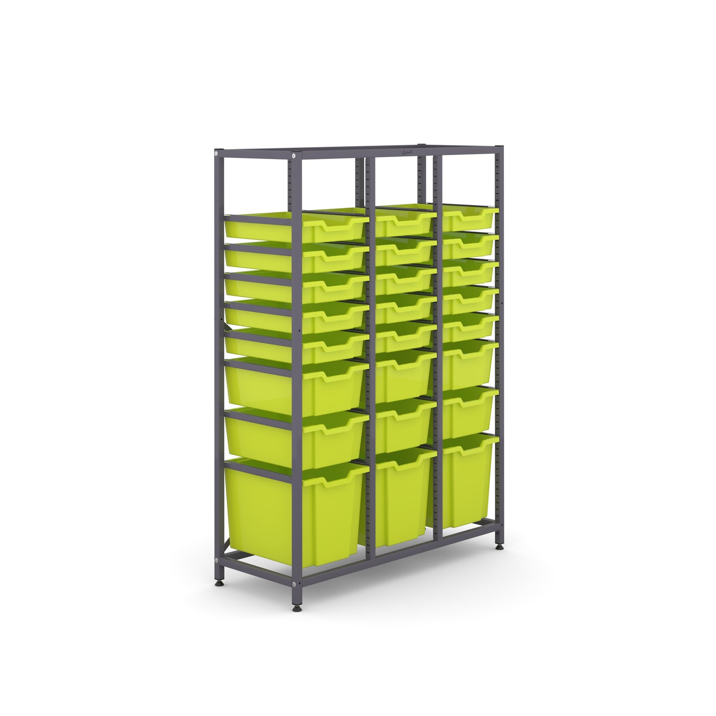 Gratnells Science Mid Treble Frame 3 Jumbo 6 Deep & 15 Shallow Trays