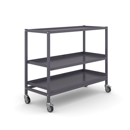 Gratnells Science Bench Height Treble Span Trolley 2 Shelves