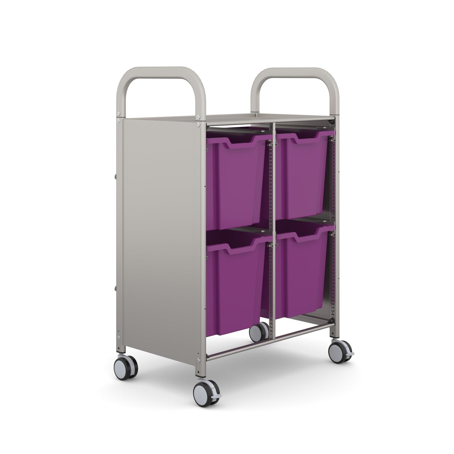 Gratnells Callero Plus Double Trolley 4 Jumbo Trays