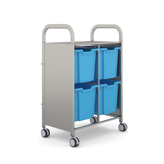 Gratnells Callero Plus Double Trolley 4 Jumbo Trays