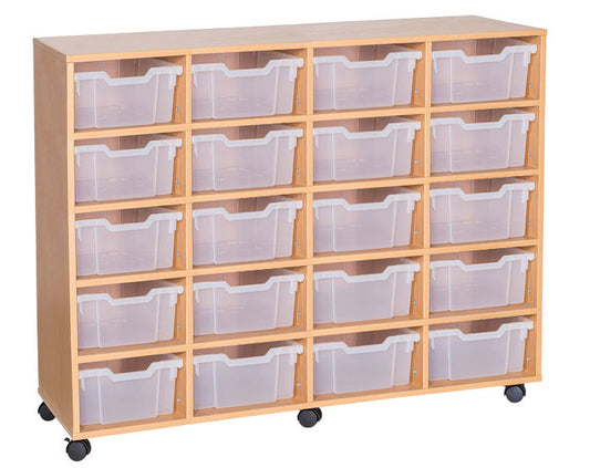 School 11 High 20 Deep Tray Quad Unit