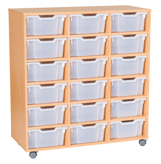 School 1189mm High - 18 Deep Tray Triple