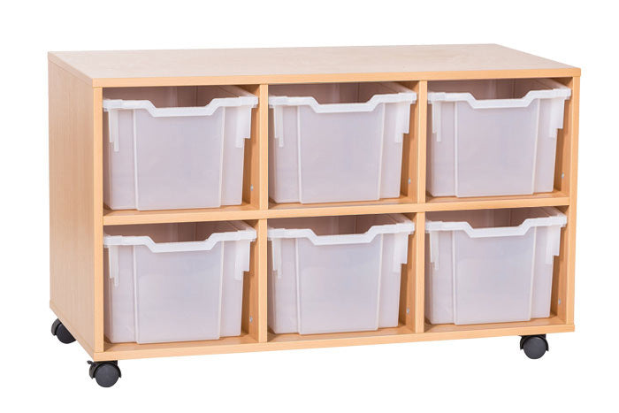 School 615mm High - 6 Extra Deep Tray Triple