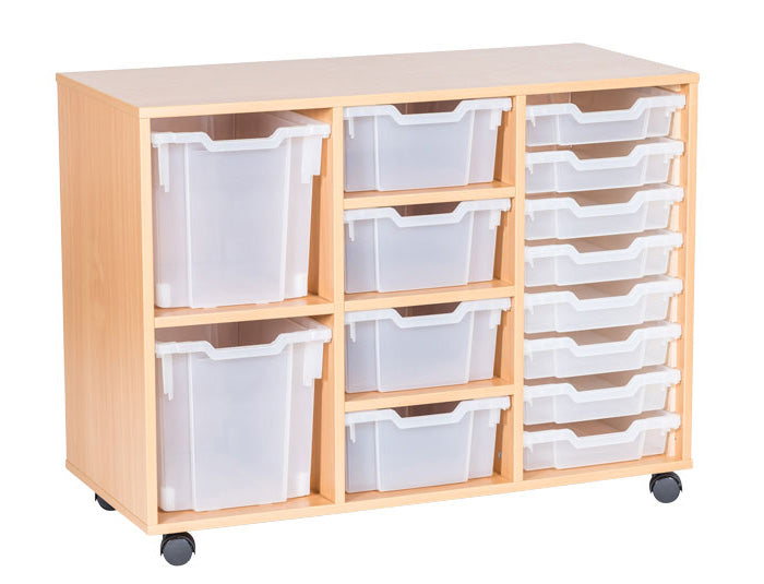 School 779mm High - 14 Tray Combination Triple Unit