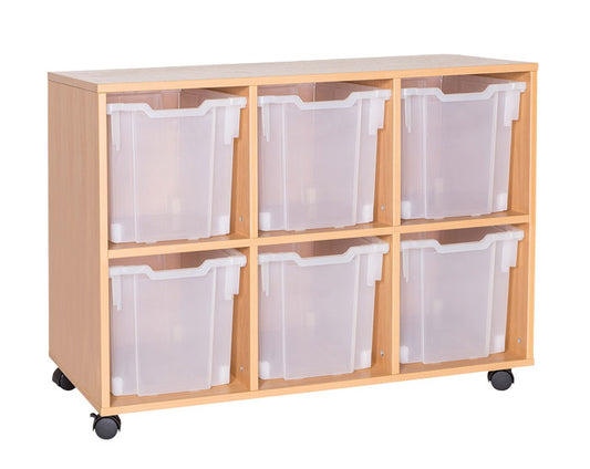 School 779mm High - 6 Jumbo Tray Triple