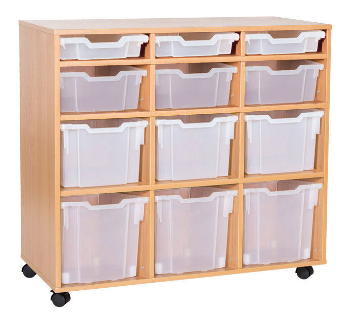 School 943mm High - 12 Tray Combination Triple