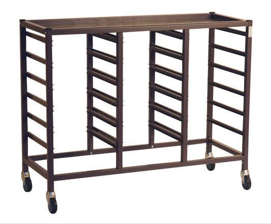Gratnells Science Bench Height Treble Fixed Runner Trolley