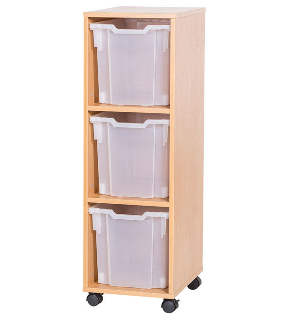 School 1107mm High - 3 Jumbo Tray Single Column Unit