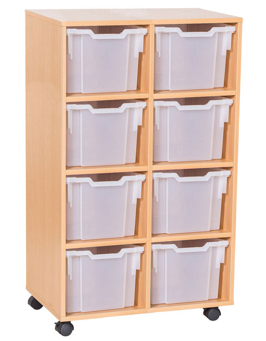 School 1107mm High - 8 Extra Deep Tray Double Unit