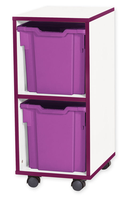 School JAZ 779mm High 2 Jumbo Tray Single Column Storage Unit